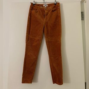 PAIGE/ Anthropologie corduroy pants in cadmium yellow